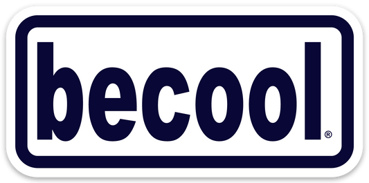 becool – die cut sticker 4.16” x 2”