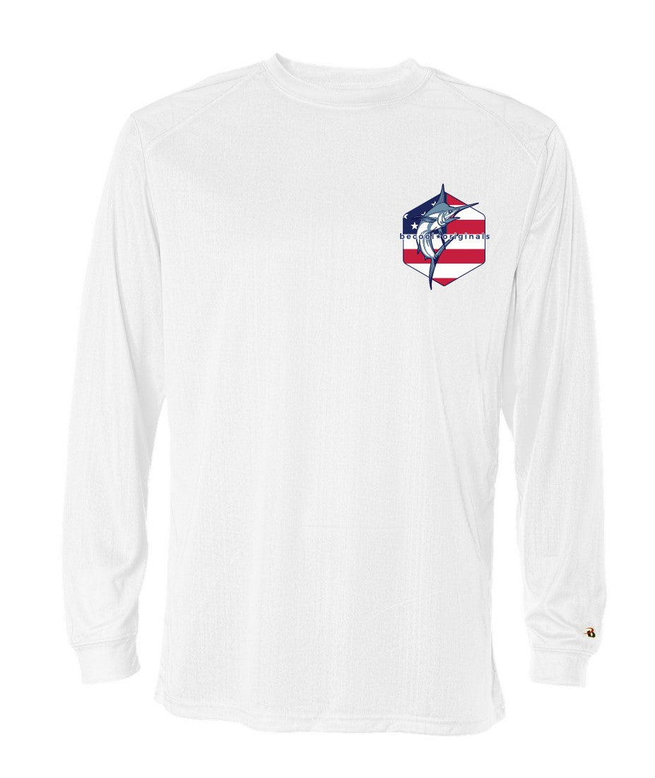 Marlin USA - white long sleeve 50% SPF