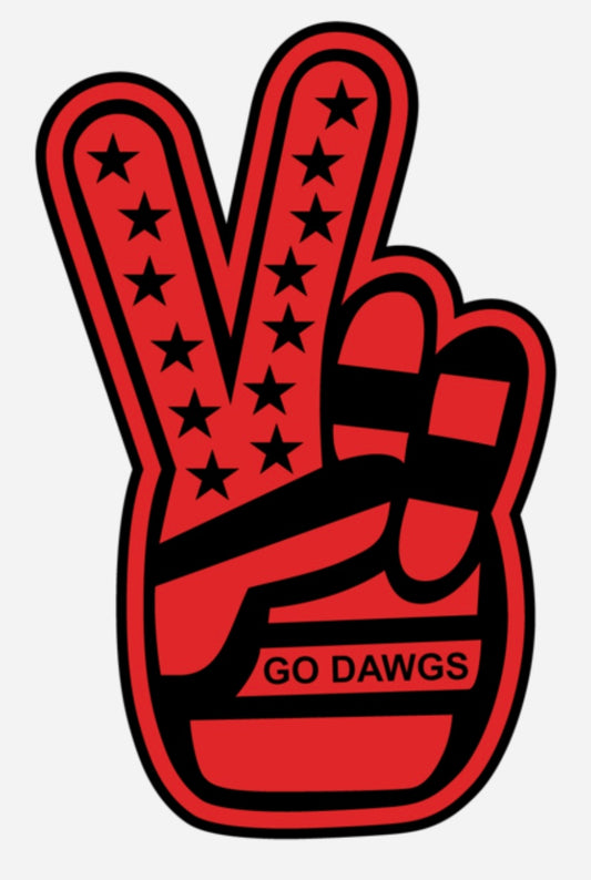 GO DAWGS – die cut sticker 3.18″ × 5″