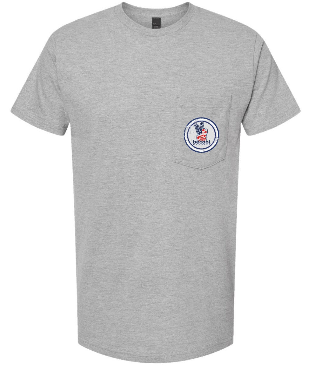 Peace Circle USA - gray short sleeve