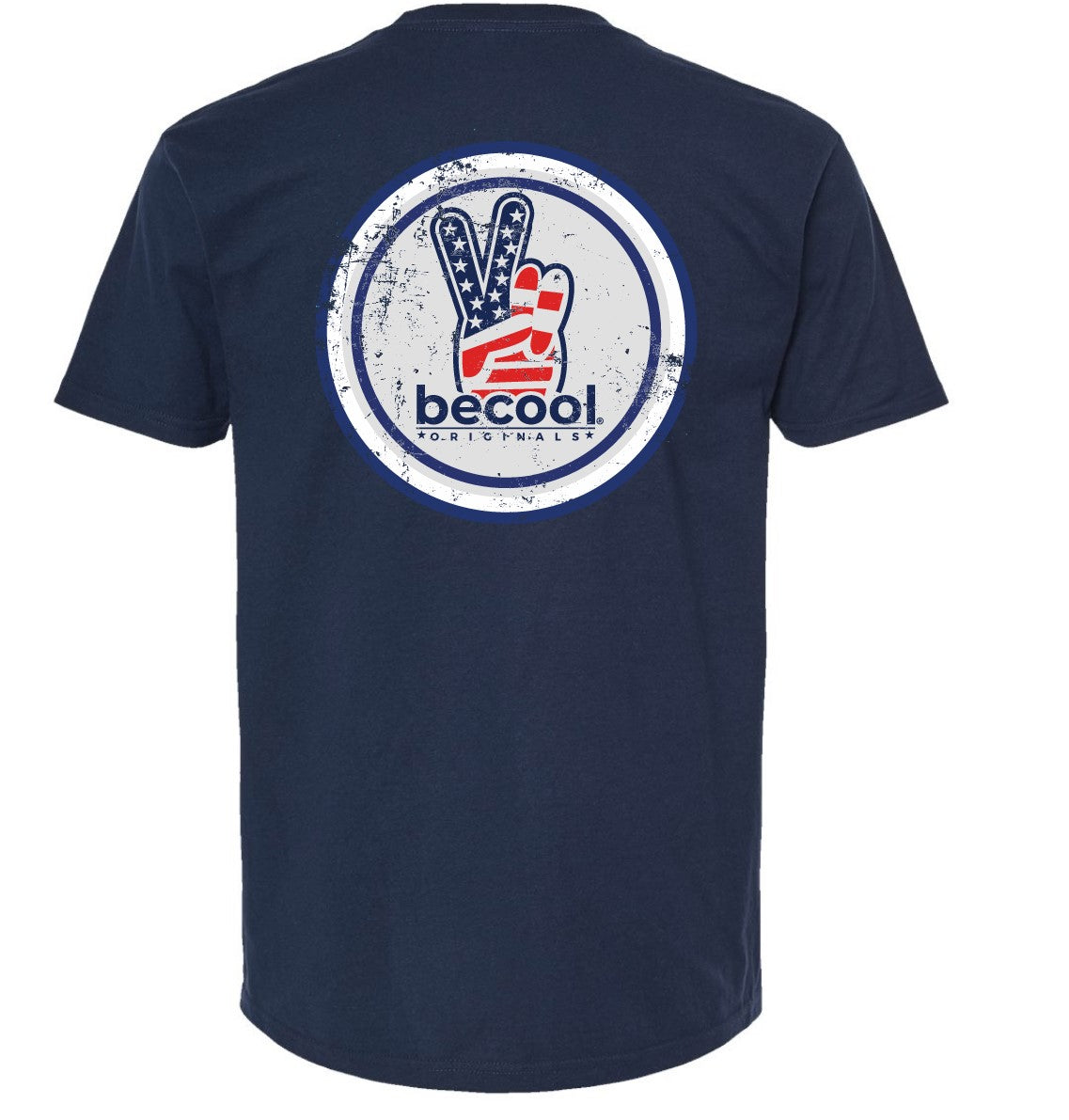 Peace Circle USA - navy short sleeve