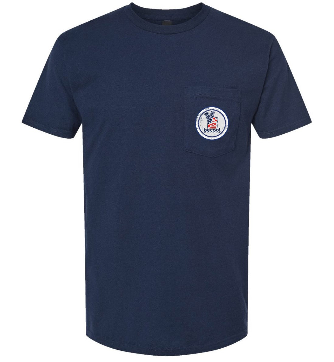 Peace Circle USA - navy short sleeve